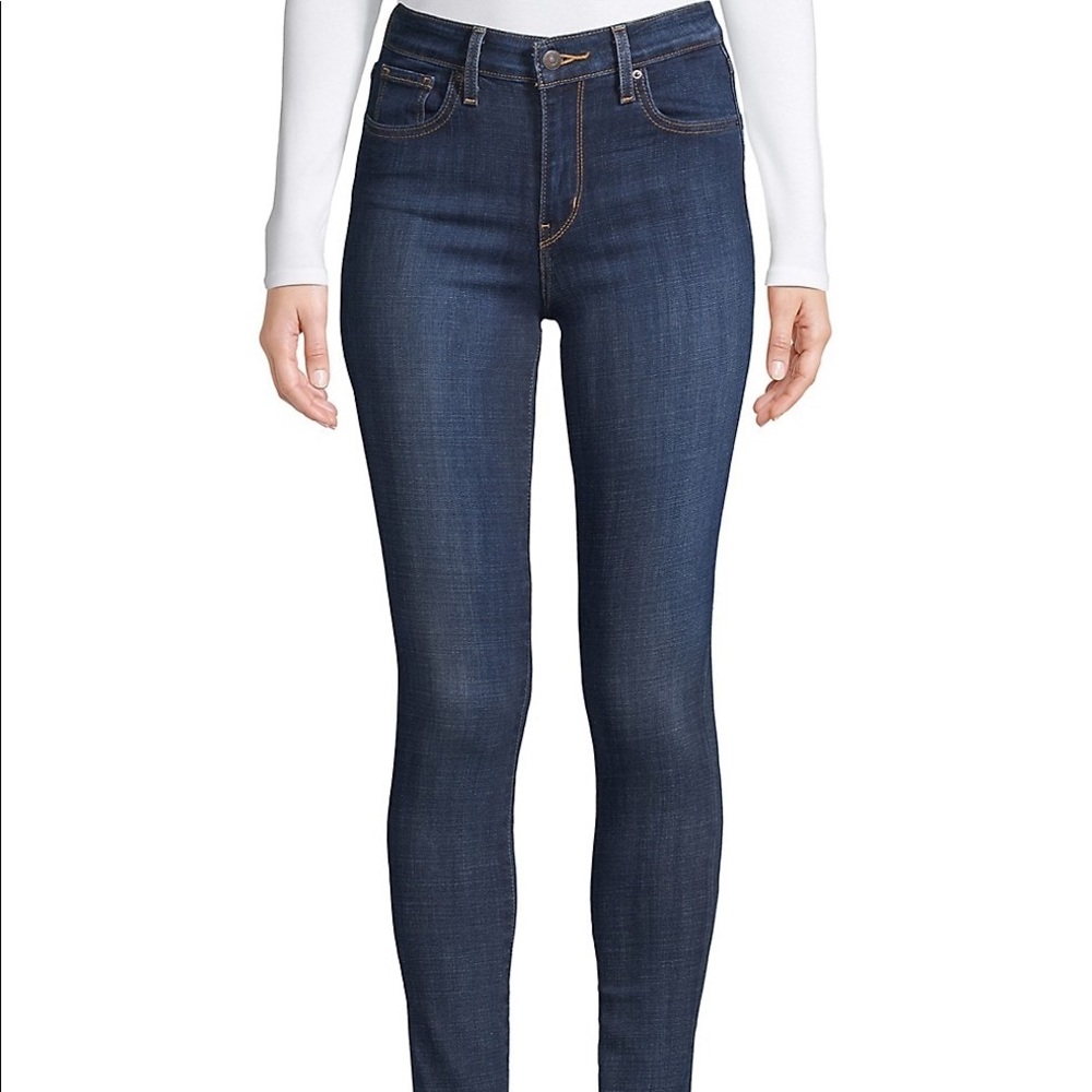 Levi’s 721 high rise skinny jeans blue story